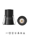 CANE * EMPOTRABLE LED 12W 4000K  NEGRO